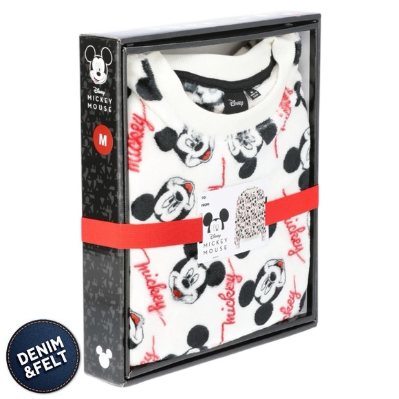 Mickey Mouse Women's Plush Graphic Character Sweatshirt Gift Box | NEW/NWT!!♥️🖤 - Picture 2 of 14